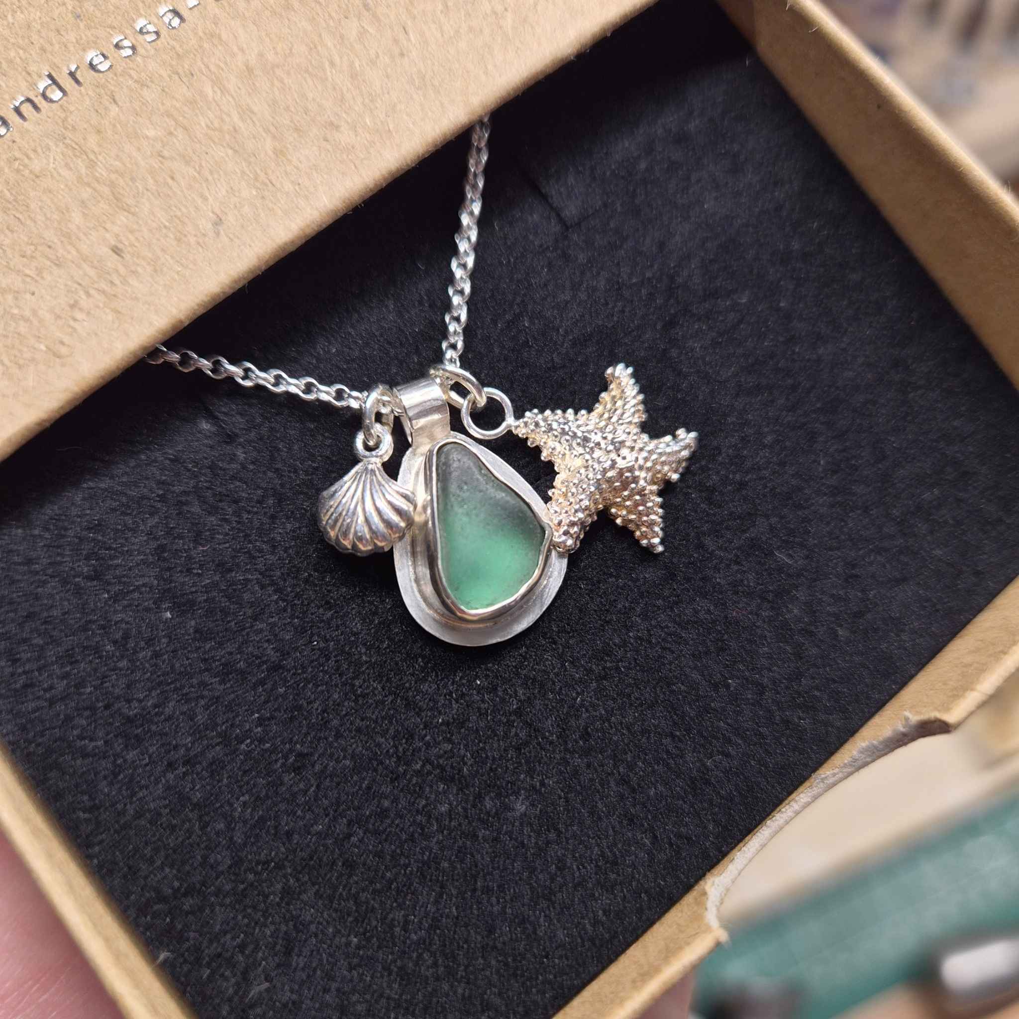 Schmuck aus Seeglas selber machen? Ich mach's für dich | Kette, Ring & Ohrringe | 925 Silber von Rügen