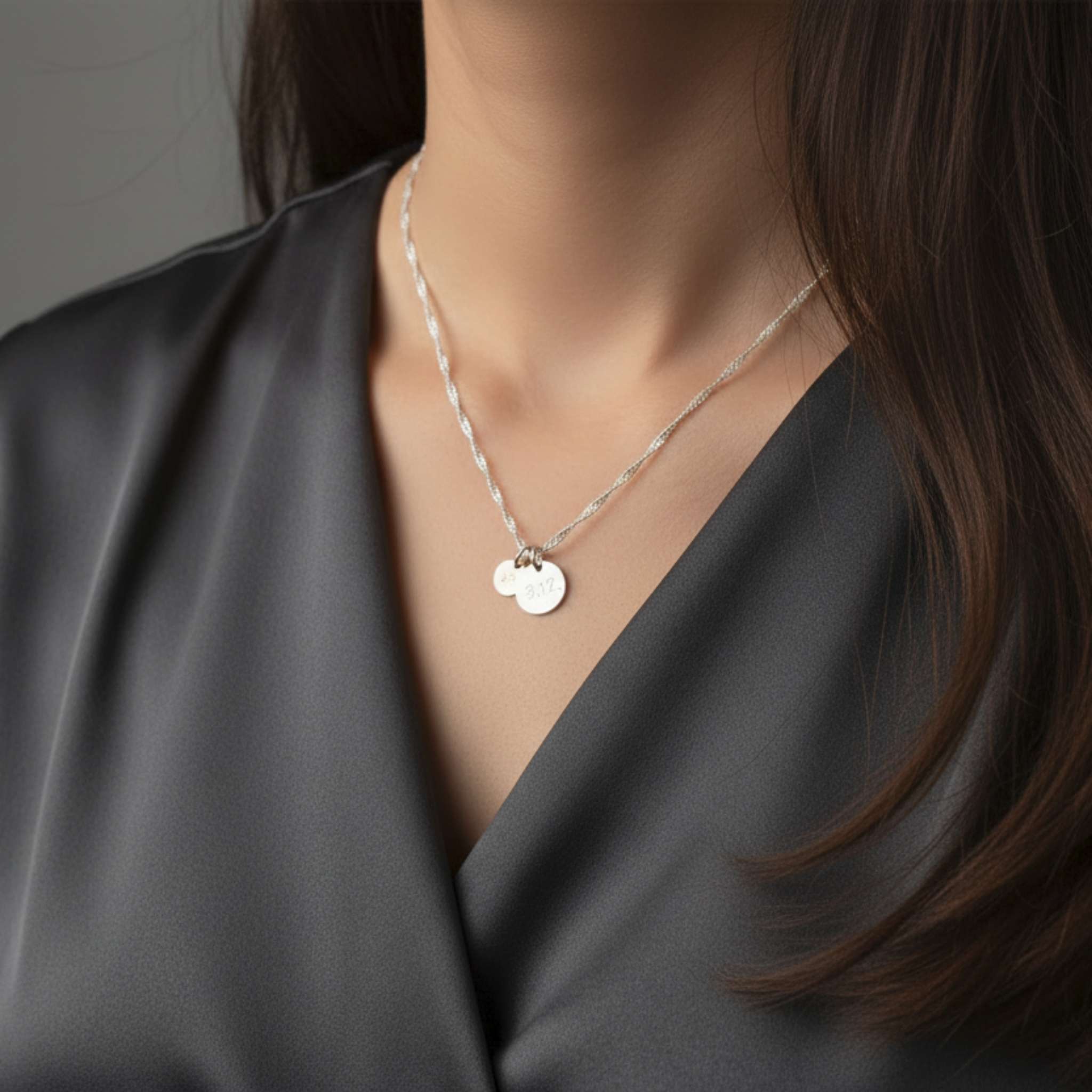 Sternzeichenkette personalisiert 925 Silber Datum Sternzeichen handgefertigt andressa schmuck ruegen