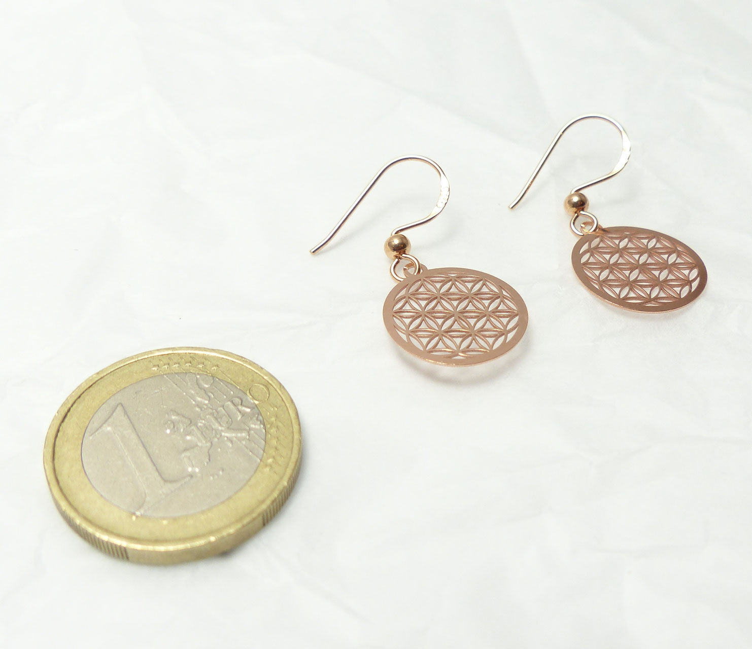 Ohrringe Blume des Lebens 925 Silber