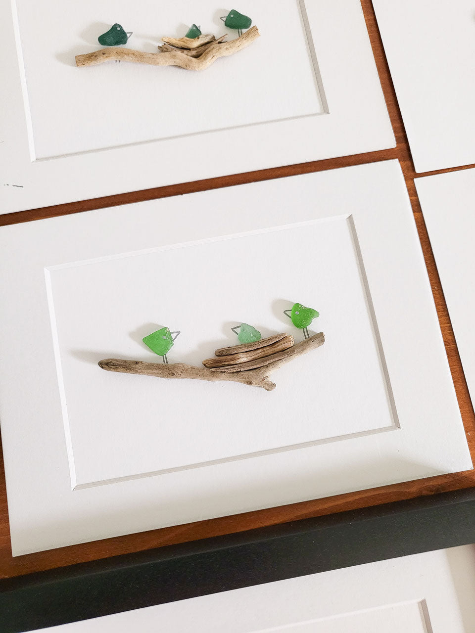 Seeglasbild zur Geburt personalisiert - Geschenk für Familie mit Kindern