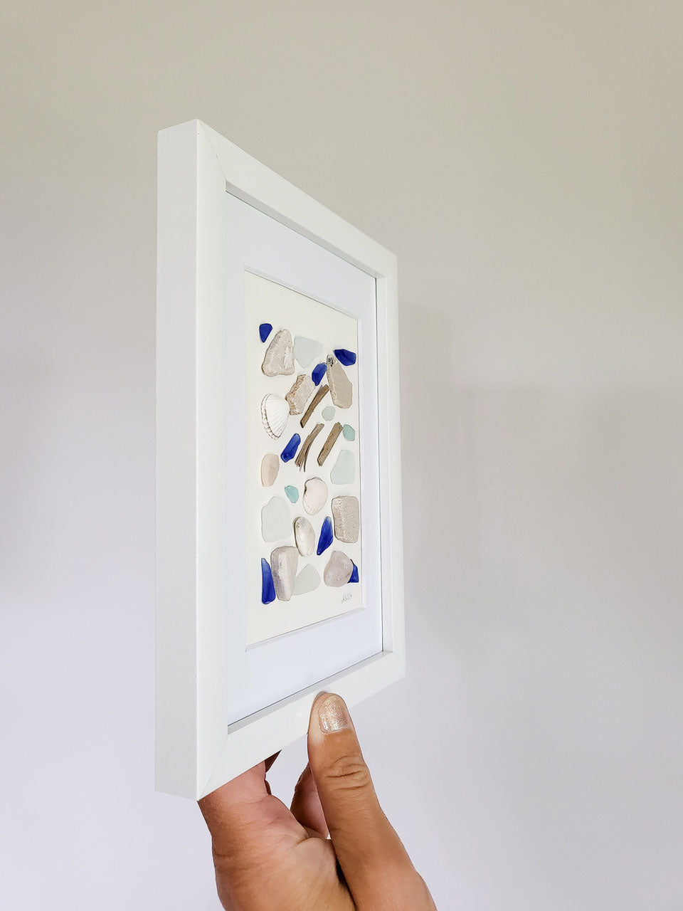 Seeglas Collage - Blau wie der Ozean | Andressa SeaArt