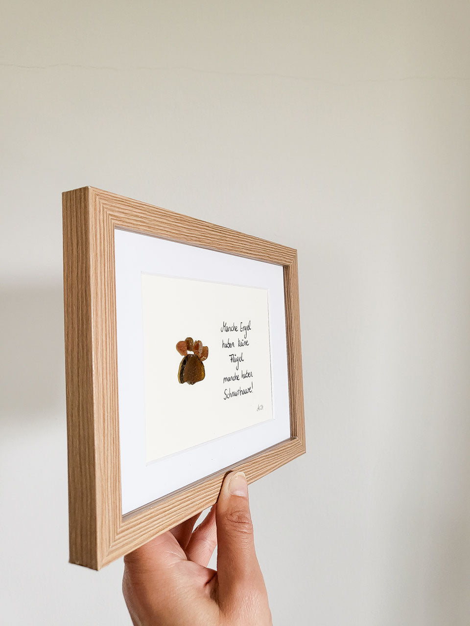 Seeglasbild mit Katzen Pfote - Trost bei Verlust deiner geliebten Samtpfote