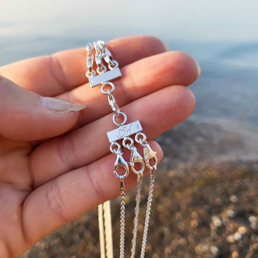 2 Ketten tragen ohne verknoten: Die einfache Lösung gegen verhedderte Ketten andressa schmuck ruegen
