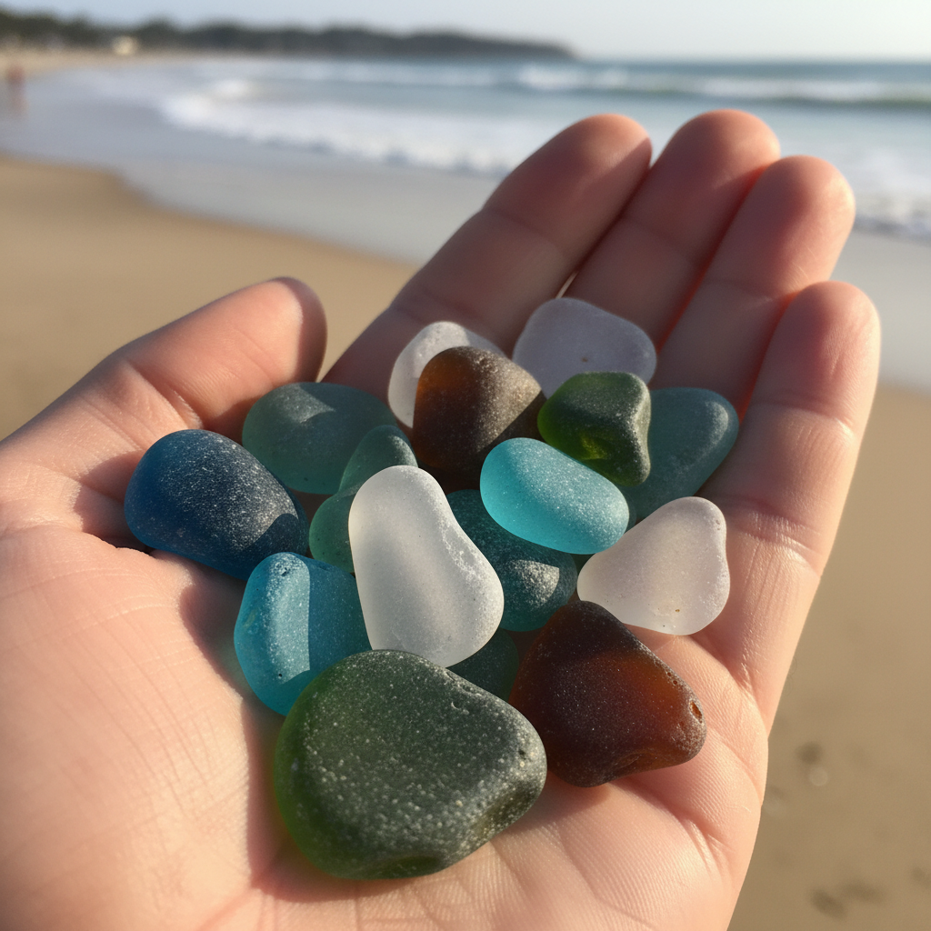 Wie entsteht Seeglas - erklärt von Sandra von Andressa- Schmuck von Rügen echtes Ostsee Seeglas