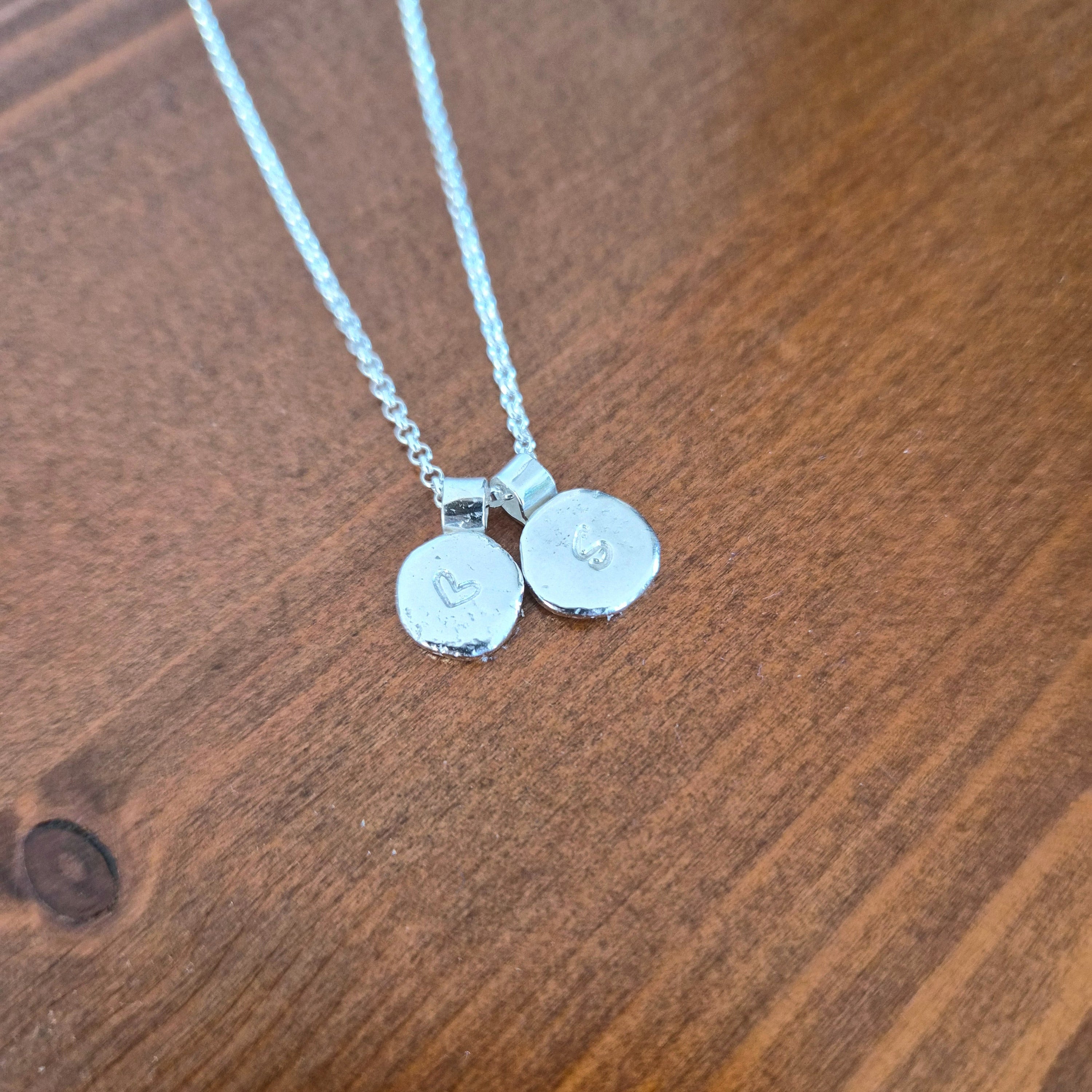 3D Namenskette geschmolzenes Silber massiv