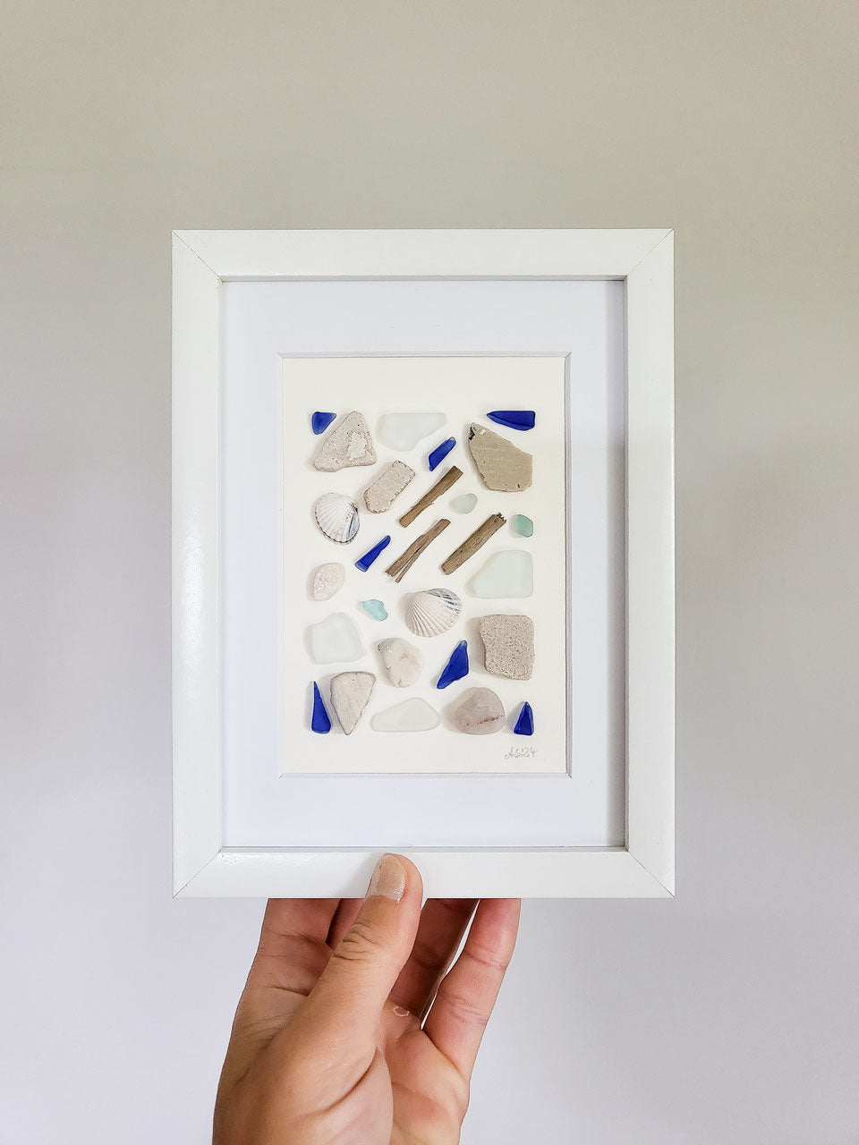 Seeglas Collage - Blau wie der Ozean | Andressa SeaArt