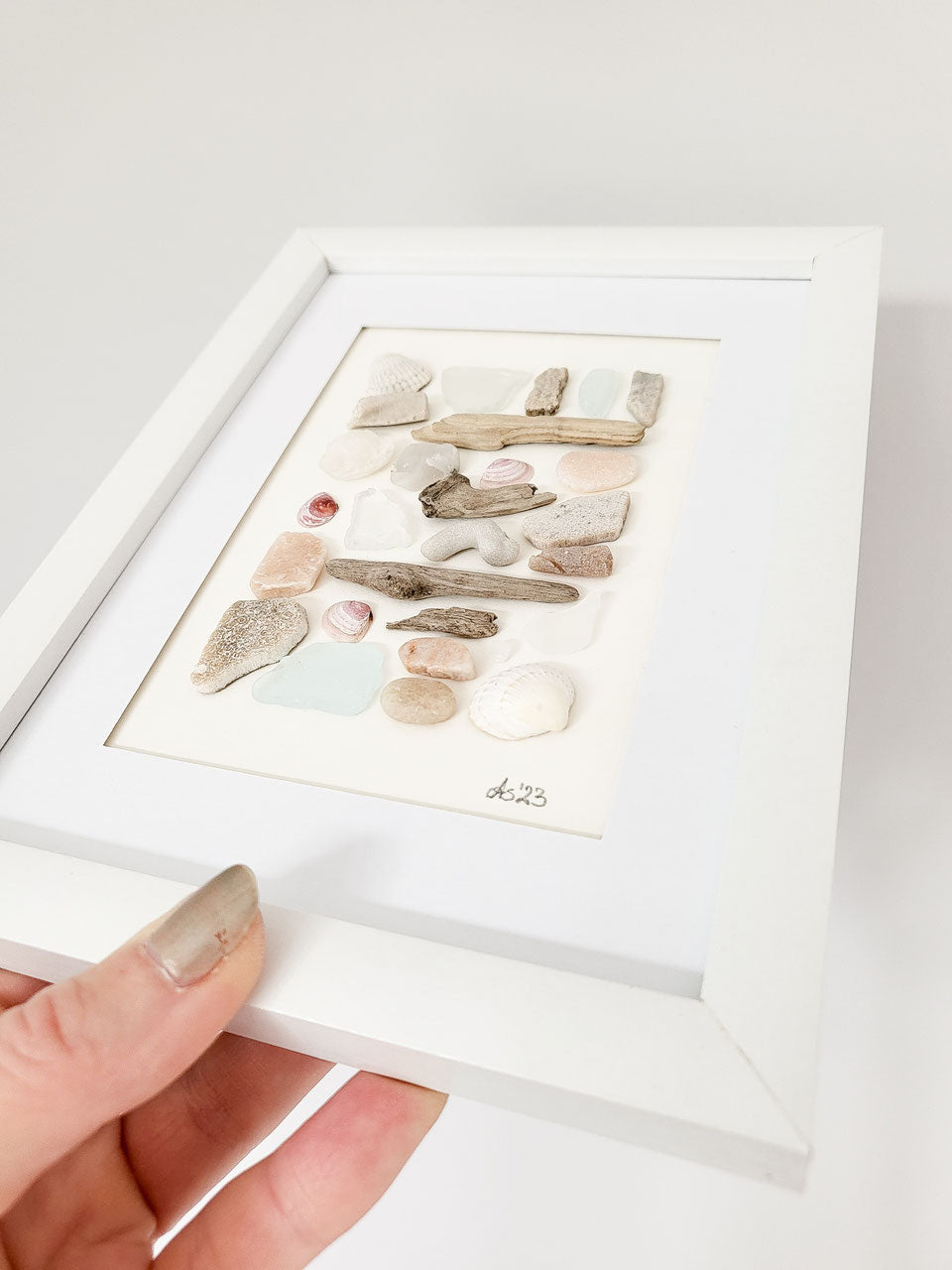 Seeglas Collage - Blau wie der Ozean | Andressa SeaArt