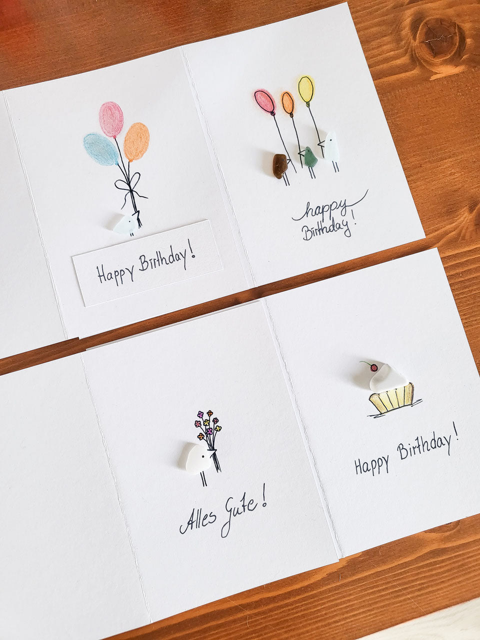 Einzigartige Geburtstagskarten, die Herzen berühren - Handgemalt und handgeschrieben mit Liebe aus der Ostsee
