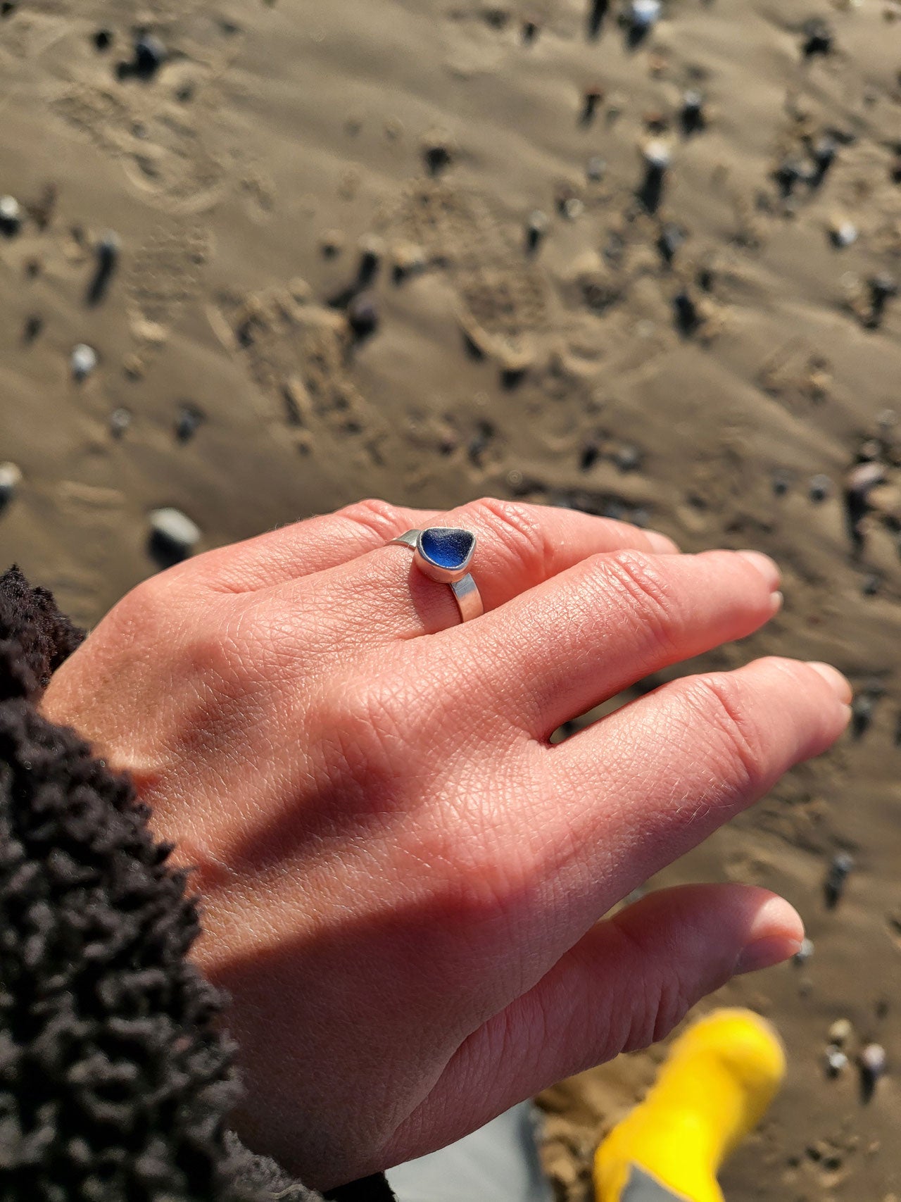 Dein Seeglas in Deinem Ring - hochwertig verarbeitet in 925 Sterling Silber - so einzigartig wie du!