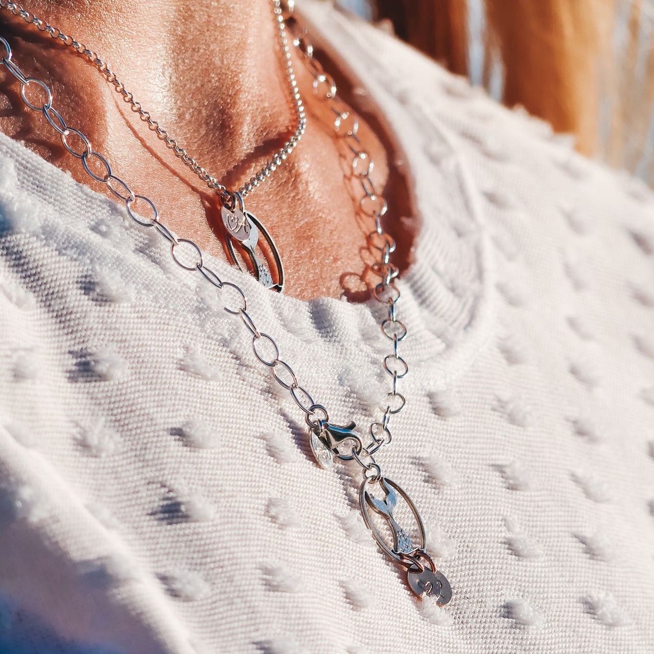 Oceanlover Y-Halskette - Meerjungfrauenflosse