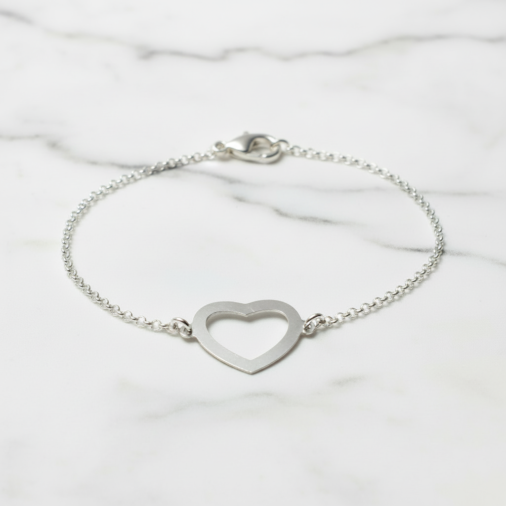 Herzarmband 925 Silberarmband