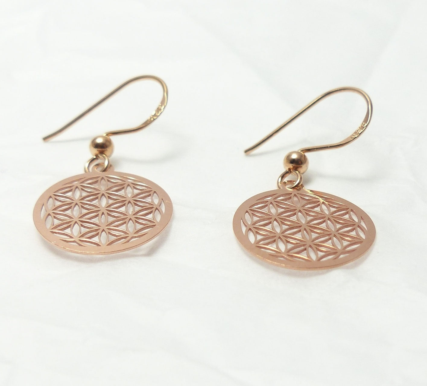 Ohrringe Blume des Lebens 925 Silber