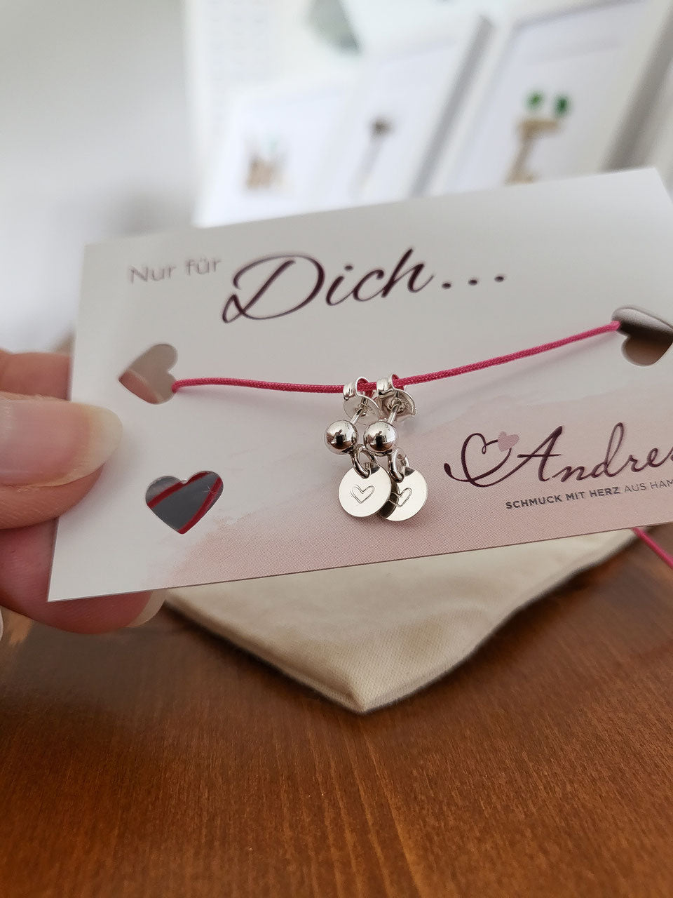 Ohrstecker mit einer kleinen Kugel und einem Plättchen 925 Silber / Namensschmuck