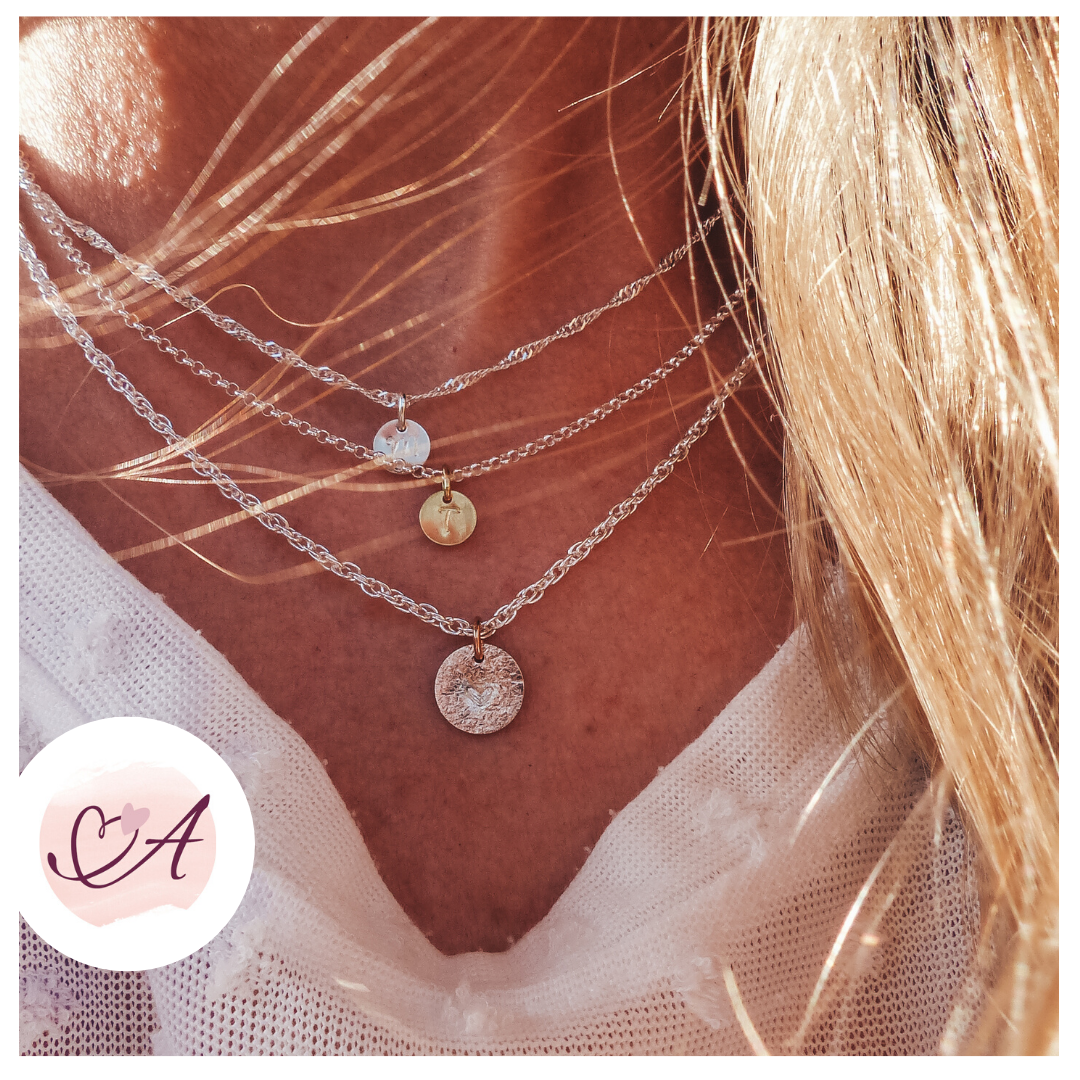 filigran geflochtene Silberkette Crushed Heart 925 Sterling Silber Bicolor