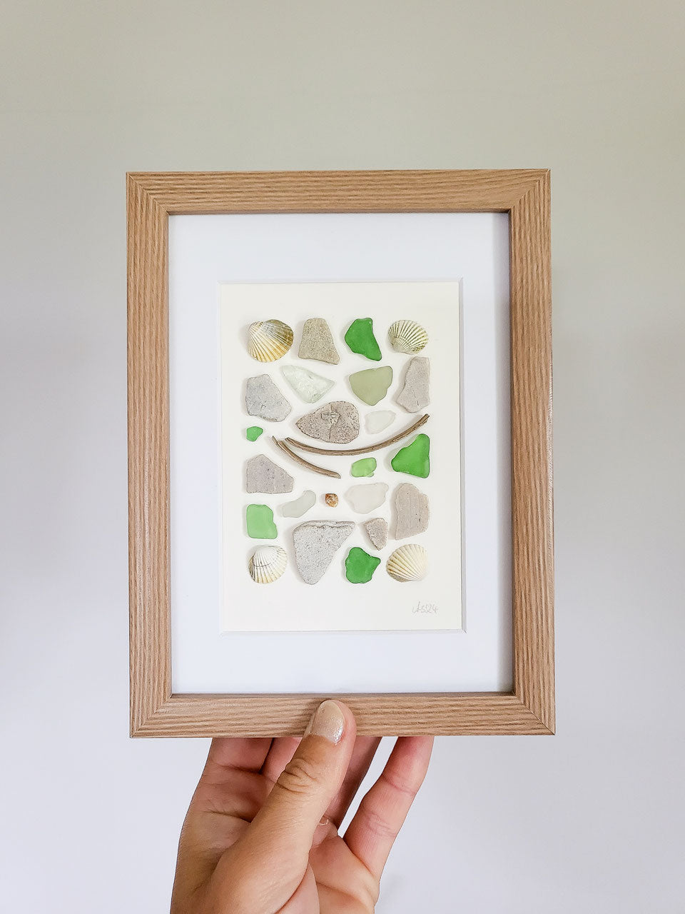 Seeglas Collage - Blau wie der Ozean | Andressa SeaArt