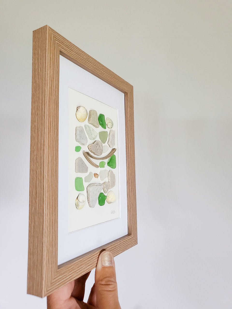 Seeglas Collage - Blau wie der Ozean | Andressa SeaArt