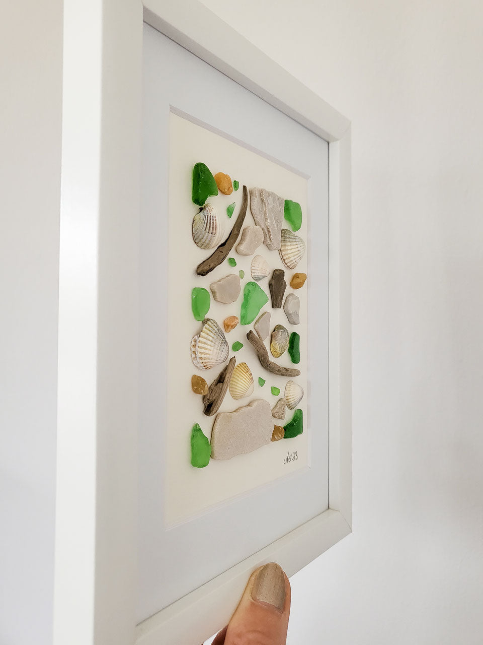 Seeglas Collage - Blau wie der Ozean | Andressa SeaArt