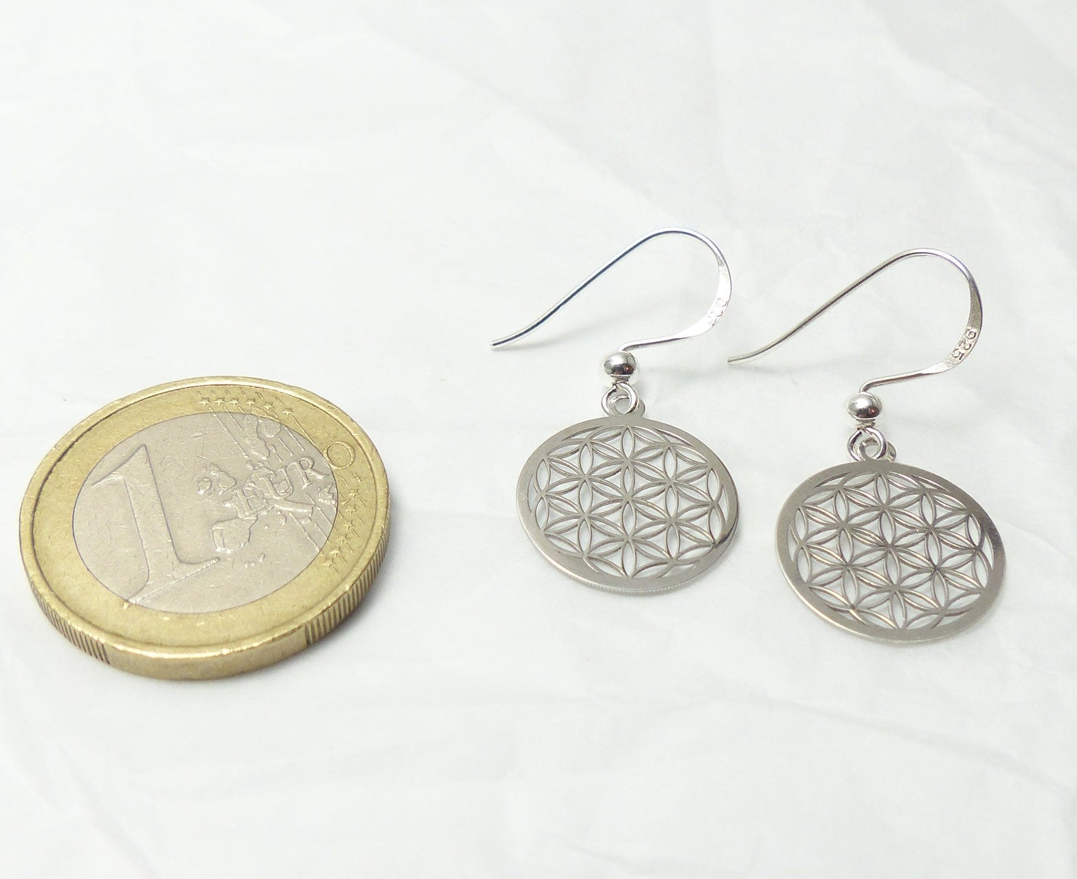 Ohrringe Blume des Lebens 925 Silber