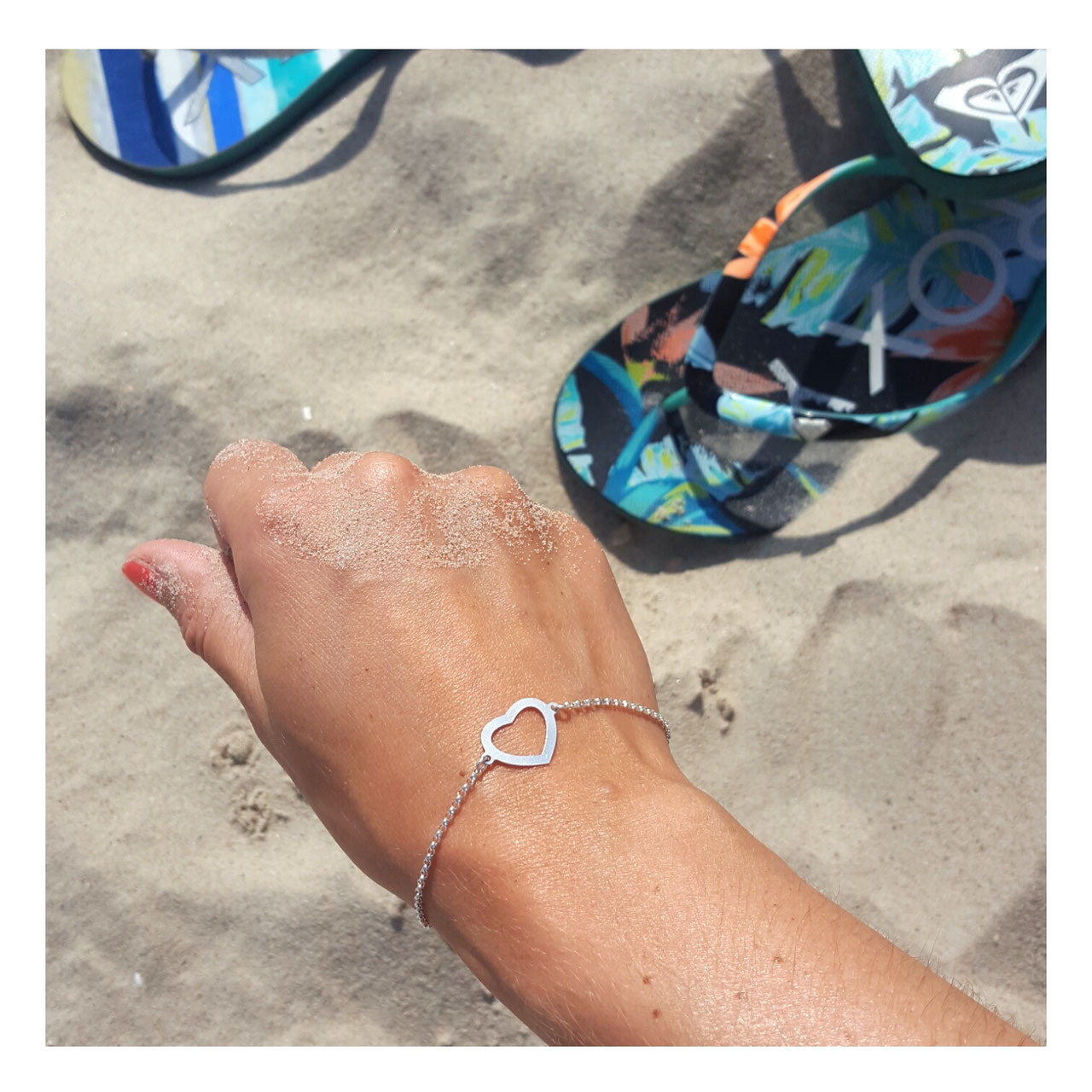 Herzarmband 925 Silberarmband