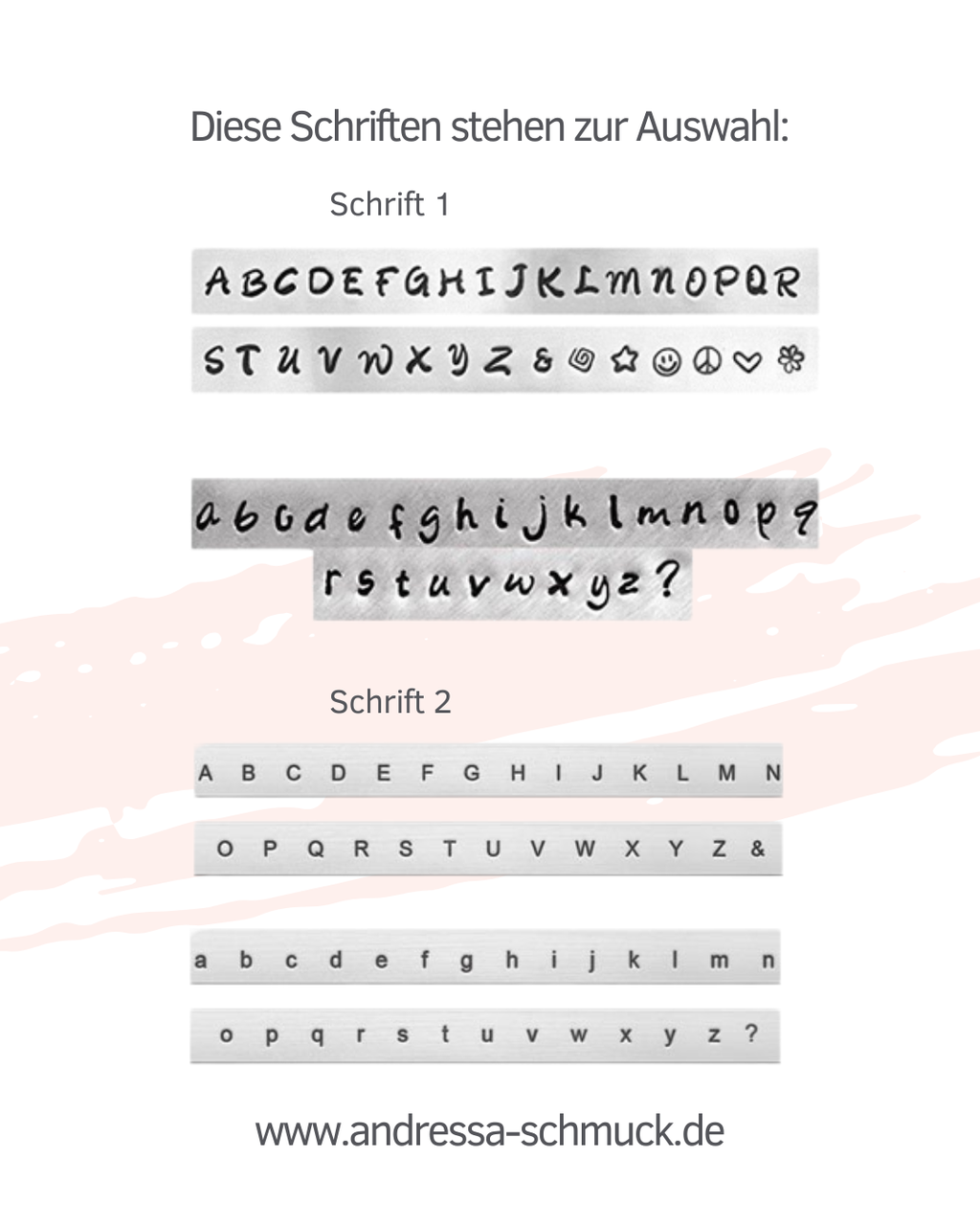 Personalisierte Handgefertigte Namenskette mit einem runden Silberplättchen